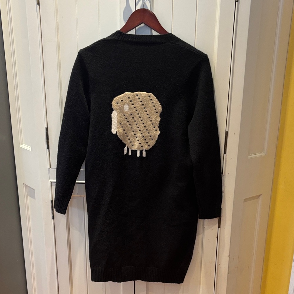 Black Sheep Sweater Long Cardigan